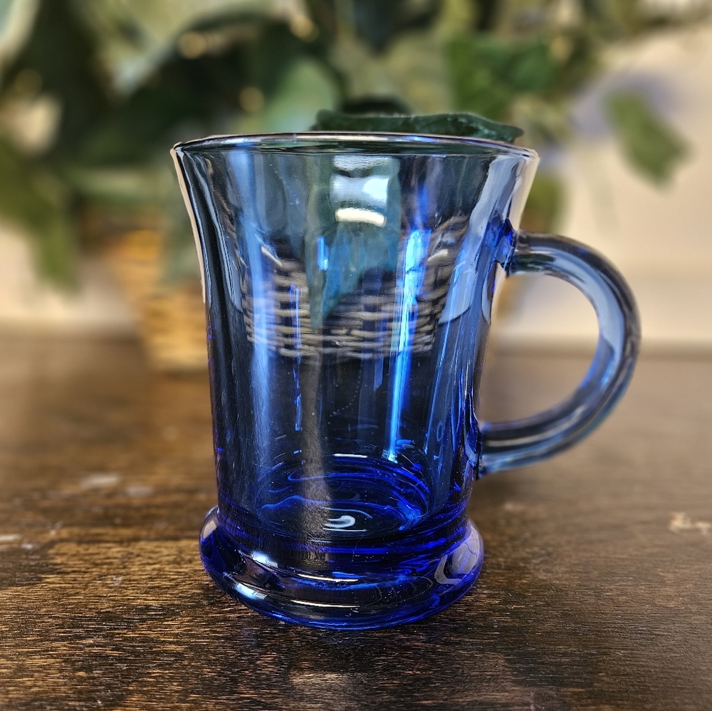 Anchor hocking Cobalt Blue coffee mug